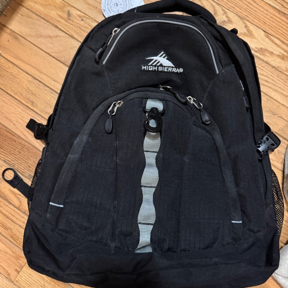 Brand New w tags High Sierra Black Laptop Backpack Super capacity Heavy Duty